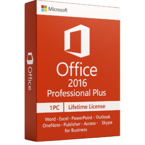 Office 2016 Professional Plus – 1PC Lifetime License Key
